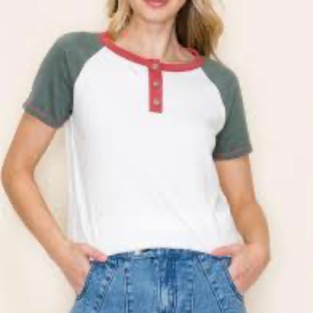 NWT Baseball Tee, Size Small